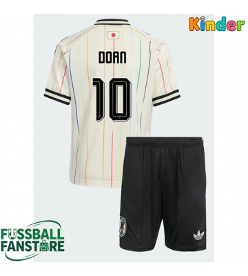 Japan Ritsu Doan #10 Replik Auswärtstrikot Kinder WM 2026 Kurzarm (+ Kurze Hosen)
